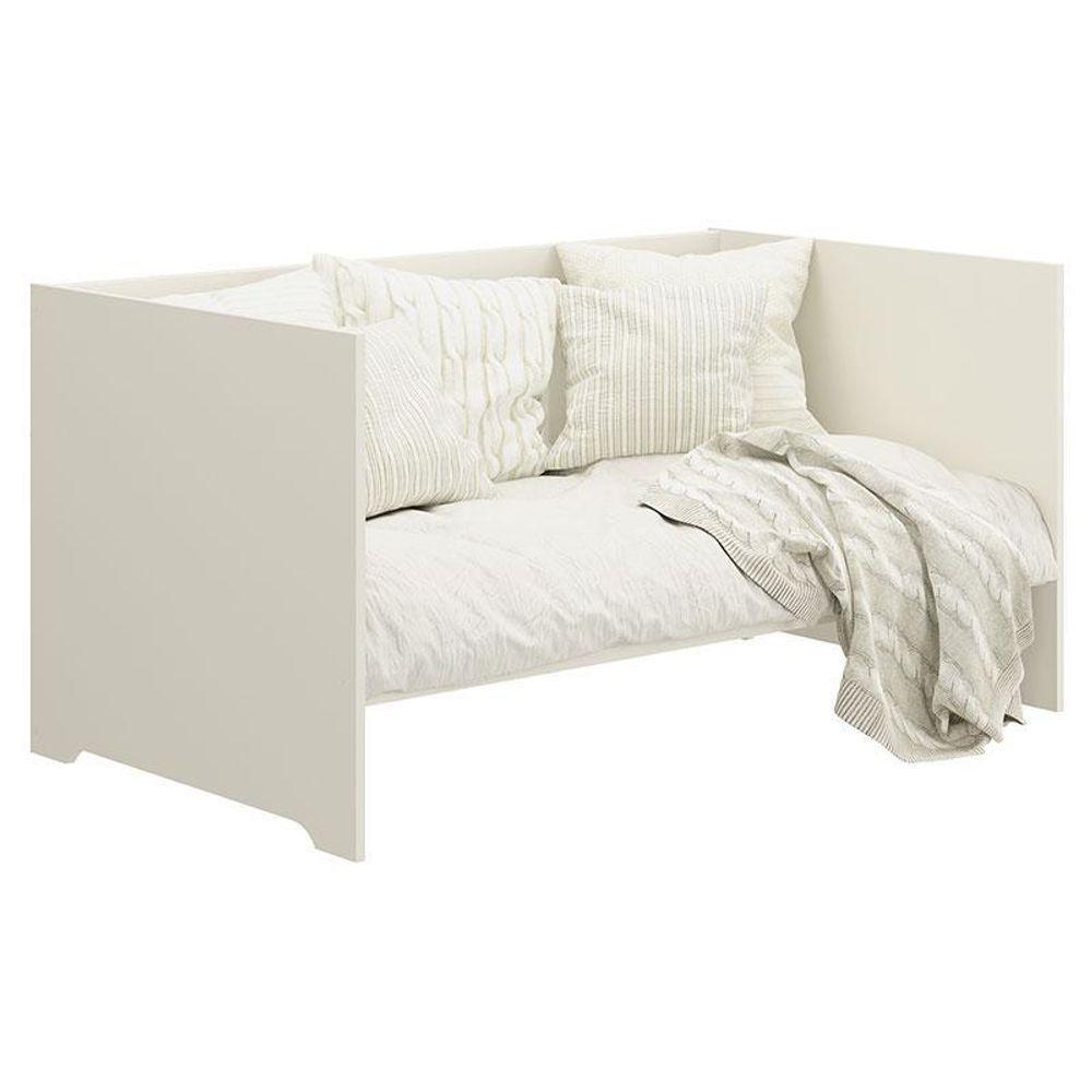 Berço Americano Evolution 4 Em 1 Areia Acetinado Com Colchão Mini - Reller - 3