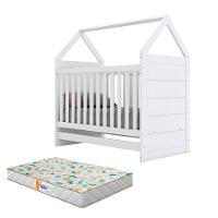 Berço Montessoriano Americano Branco Com Colchão Gazin - Henn - 1