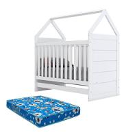 Berço Montessoriano Americano Branco Com Colchão Ortobom - Henn - 1