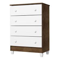 Quarto De Bebê Ariel 3 Portas Com Gaveteiro E Berço Americano Lila Branco Acetinado Amadeirado