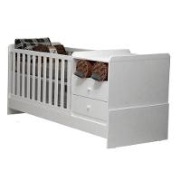 Quarto De Bebê Lívia Com Berço Multifuncional Selena Branco Brilho Com Colchão Ortobom - Phoenix