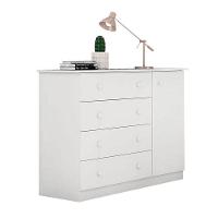 Quarto De Bebê Helena Com Berço Multifuncional Selena Com Colchão Phisical Branco Brilho - Phoenix - 6