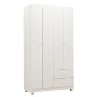 Quarto De Bebê Louise 4 Portas Com Berço Doce Sonho 100 Branco Brilho - Ajl - 2