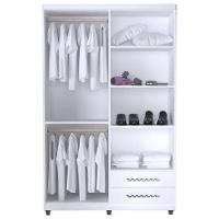 Quarto De Bebê Louise 4 Portas Com Berço Doce Sonho 100 Rodízio Branco Brilho - Ajl - 5