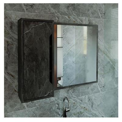 Espelho Para Banheiro Ambiente Bn3645 Mármore Lunar - Tecnomobili