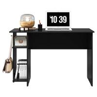 Mesa Para Escritório 3875 Ambiente Preto Fosco - Qmovi - 3
