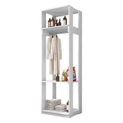 Guarda Roupa Closet Modulado Titan Sem Portas Sem Gavetas Branco MDP