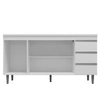 Balcão De Pia Ambiente Andréia 160 Cm Cinza Fosco - Ajl - 2