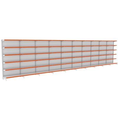 Kit 10 Módulos De Gôndolas Parede 1,70 Fit40 Amapá Expositor Branco