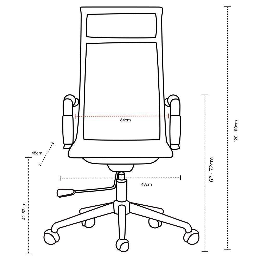 Cadeira De Escritório Esteirinha Base Cromada Com Rodinha Fortt Pequim Branca - Cef09-b - 3