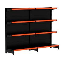 Kit 2 Módulos De Gôndolas Parede 1,37 Fit40 Amapá Expositor Preto - 1