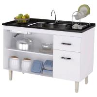 Balcão De Pia Gabriela 120 Cm Branco Flex - Ajl - 2