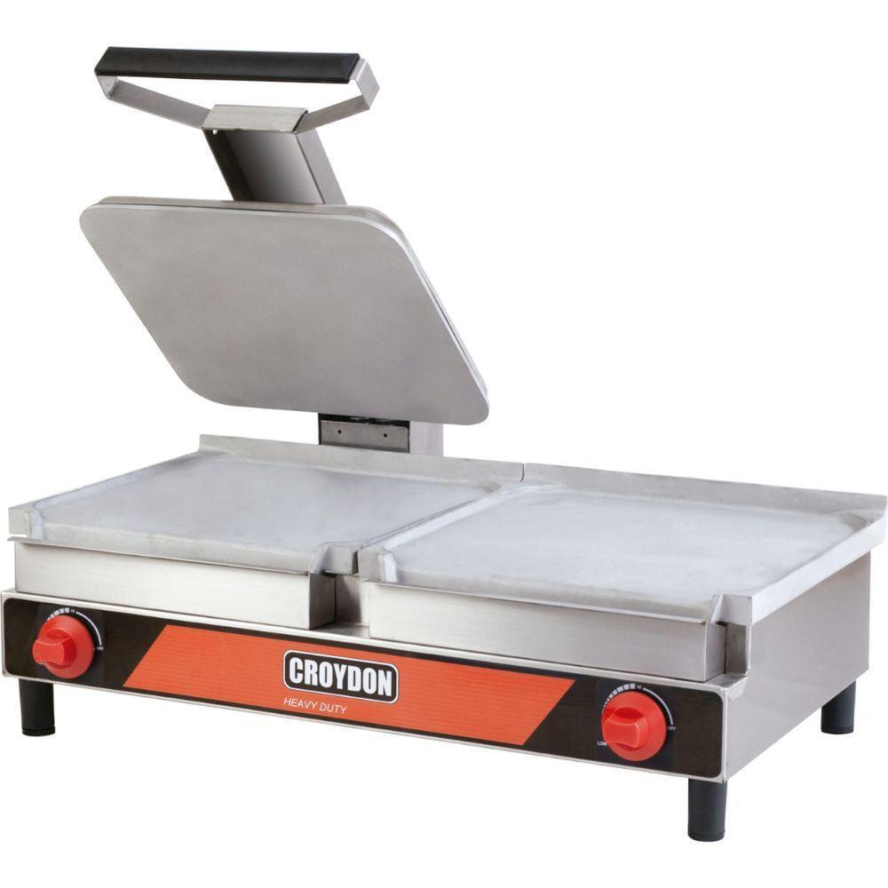 Sanduicheira Elétrica Conjugada Lisa Saclg Croydon Chapa Para Lanche A Gás Com Prensa Saclg - 1