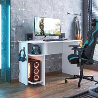Mesa Para Computador Gamer 3875 Ambiente Branco Brilho - Qmovi - 1