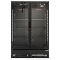 Expositor Vertical Linha Carbono 2 Portas Gcbc950cb Gelopar Refrigerador 957 Litros All Black 220v - 2