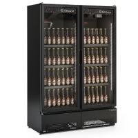 Expositor Vertical Linha Carbono 2 Portas Gcbc950cb Gelopar Refrigerador 957 Litros All Black 220v - 5