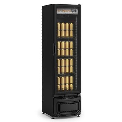 Cervejeira Vertical Porta De Vidro Gcb23evlb Gelopar Expositor 228 Litros All Black 220v