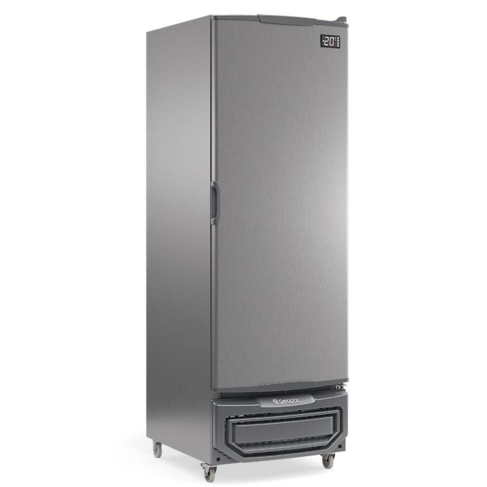 Freezer Vertical Com Porta Cega Tripla Ação Gpc57sb Gelopar Conservador 577 Litros Inox 220v - 1
