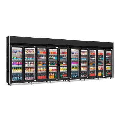 Expositor 10 Portas Geas10p Gelopar Auto Serviço Preto 4 Prateleiras 220v