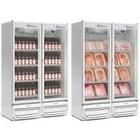 Expositor Vertical 2 Portas De Vidro Gcbc950 Gelopar Refrigerador 957 Litros Branco 220v - 1