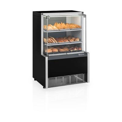 Balcão Estufa Meqa075r Gelopar Aurora Vitrine Quente 0,75mt Preto 110v