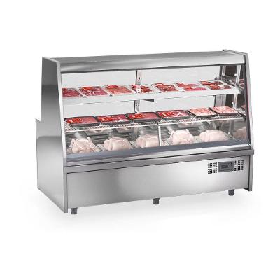 Balcão De Frios E Avícola Grta200 Gelopar Expositor De Carnes Inox 2mt 220v