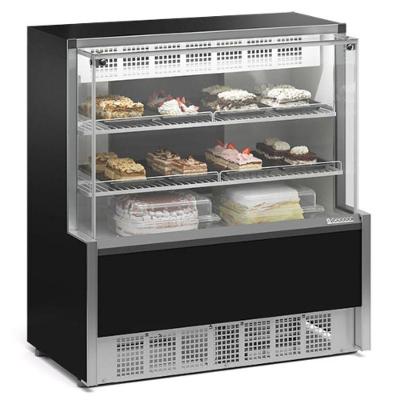 Vitrine Refrigerada Confeitaria Dupla Função Aurora Gpea110r Gelopar 1,06mt Preto 110v