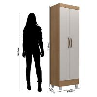 Armário Multiuso Lite Nature Off White - Móveis Leão - 2