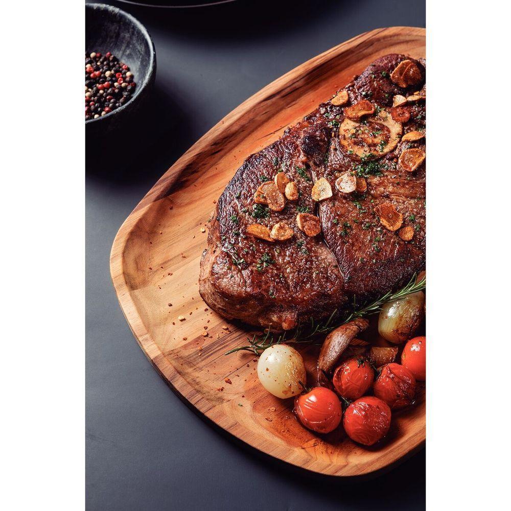Bandeja Organica Churrasco Tramontina Média Em Madeira Com Acabamento Em óleo Mineral 37x29,8 - 9