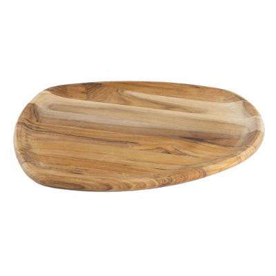Bandeja Organica Churrasco Tramontina Média Em Madeira Com Acabamento Em óleo Mineral 37x29,8
