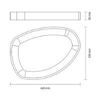 Gamela Organica Churrasco Tramontina Em Madeira Teca Fsc Com Acabamento Em óleo Mineral 44x30 Cm - 8