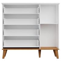 Cômoda Infantil Com Guarda Roupa 3 Portas Duda Branco Acetinado Bétula - Carolina - 7