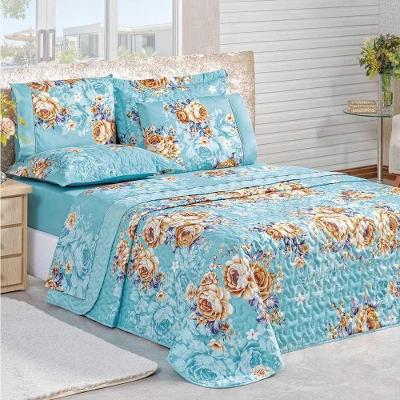 Cobre Leito Queen Naturale Dupla Face Micropercal 200 Fios 3 Peças - Jasmine