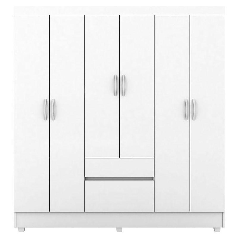 Guarda Roupa Infantil Flash 2 Branco Rosa Flex - Demóbile - 3