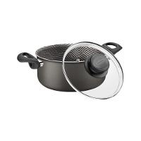 Caçarola Tramontina Paris Em Alumínio Com Revestimento Antiaderente Starflon Max Chumbo Com Tampa D - 1