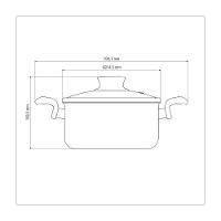 Caçarola Tramontina Paris Em Alumínio Com Revestimento Antiaderente Starflon Max Chumbo Com Tampa D - 2