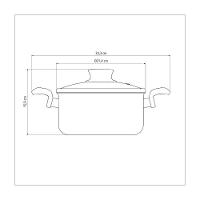 Caçarola Tramontina Paris Em Alumínio Com Revestimento Antiaderente Starflon Max Chumbo Com Tampa D - 3