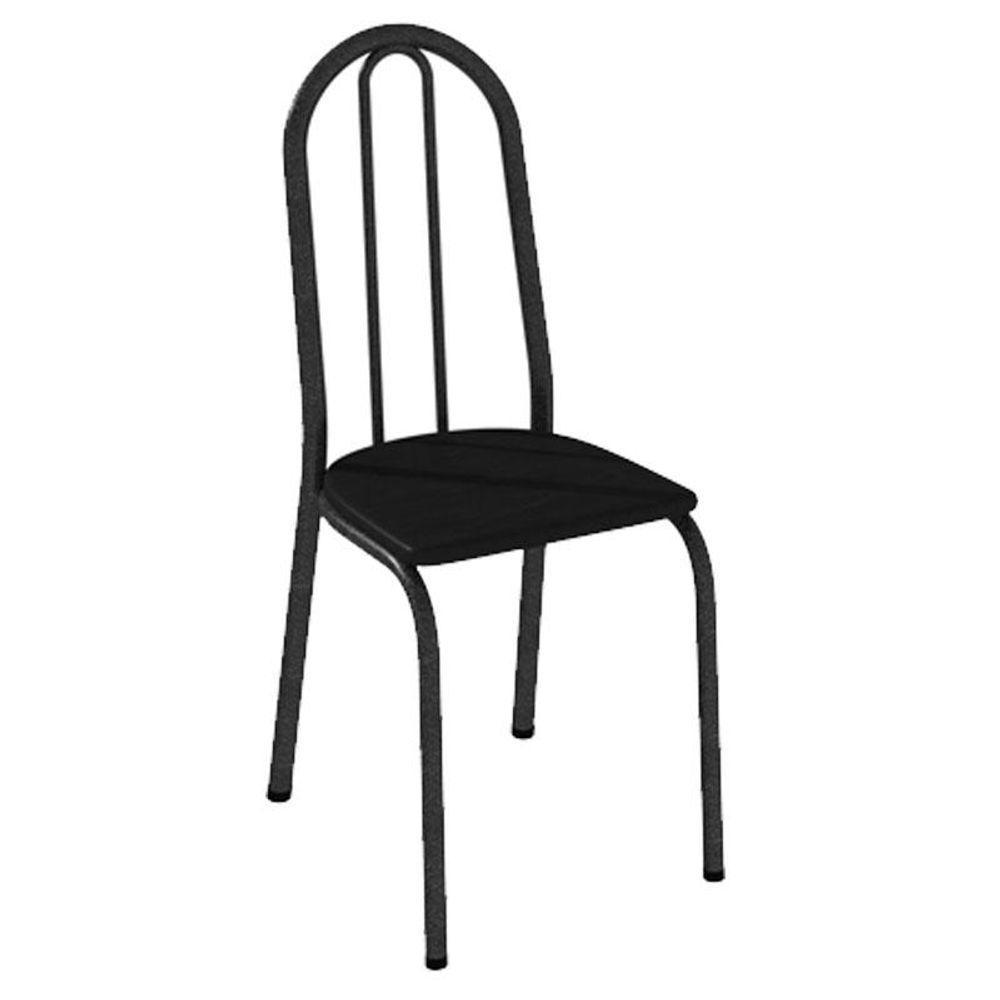 Cadeira Para Mesa De Jantar 050 Kit 4 Peças Preta - Artefamol - 1