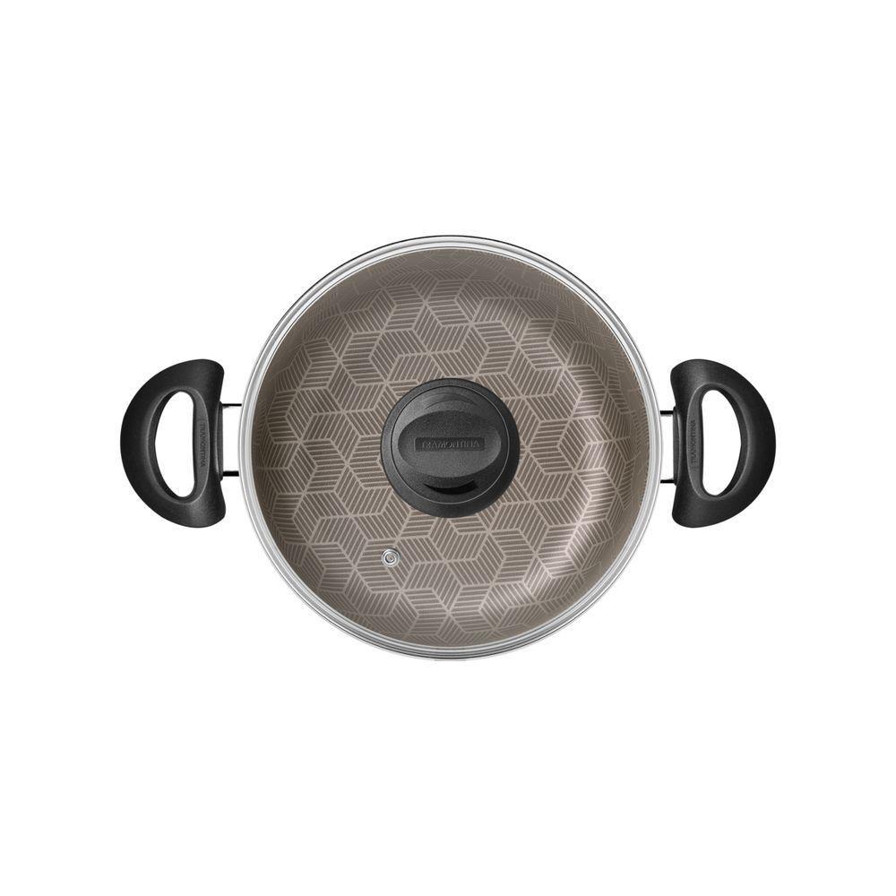 Caçarola Tramontina Em Alumínio Com Revestimento Interno Externo Em Antiaderente Vermelho Com Tampa - 6