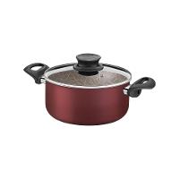 Caçarola Tramontina Em Alumínio Com Revestimento Interno Externo Em Antiaderente Vermelho Com Tampa