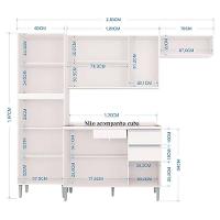 Cozinha Com Balcão De Pia Aline Branco - Poquema