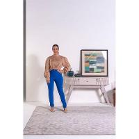 Rack Bancada E Painel Para Tv Cronos Com Aparador Estoril Calacata Off White - Madetec - 6