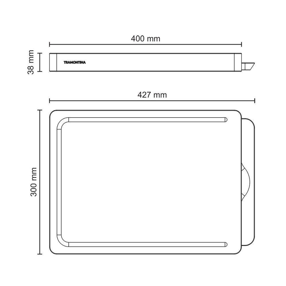 Kit Tábua Bandeja Churrasco Tramontina Em Madeira Teca Fsc Com Acabamento Em óleo Mineral - 9