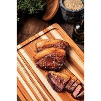 Kit Tábua Bandeja Churrasco Tramontina Em Madeira Teca Fsc Com Acabamento Em óleo Mineral - 7
