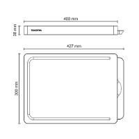 Kit Tábua Bandeja Churrasco Tramontina Em Madeira Teca Fsc Com Acabamento Em óleo Mineral - 9
