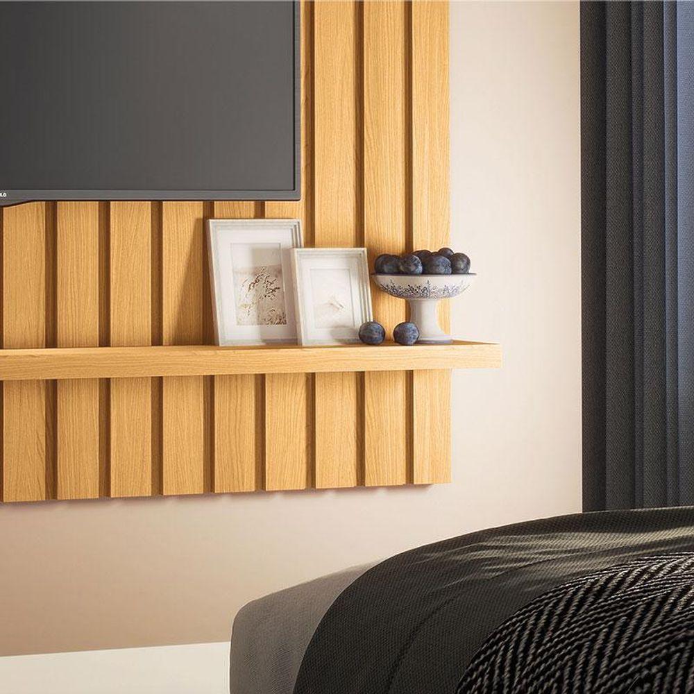 Painel Para Tv Ambiente Link 1.6 Cinamomo - Hb Móveis - 3