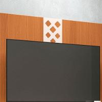 Painel Para Tv Home Suspenso Ambiente Form Cinamomo Off White - Hb Móveis