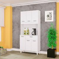 Cozinha Ambiente Kit Cassia 6 Portas Branco - Poquema - 1
