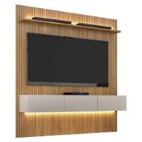 Home Suspenso Frisado Curitiba 180 Com Led E Aparador Bellíssima Cinamomo Off White - Valdemóveis - 3