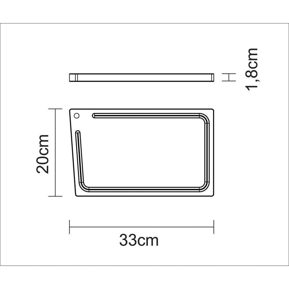 Tábua Para Churrasco Tramontina Retangular Média Em Madeira Teca Com Acabamento Natural 33x20 Cm - 3